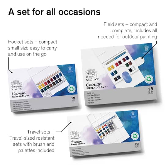 Winsor & Newton™ Cotman Watercolour™ Complete Pocket Set